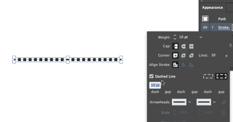 How to Make a Dashed Line in Illustrator - Pixel & Bracket