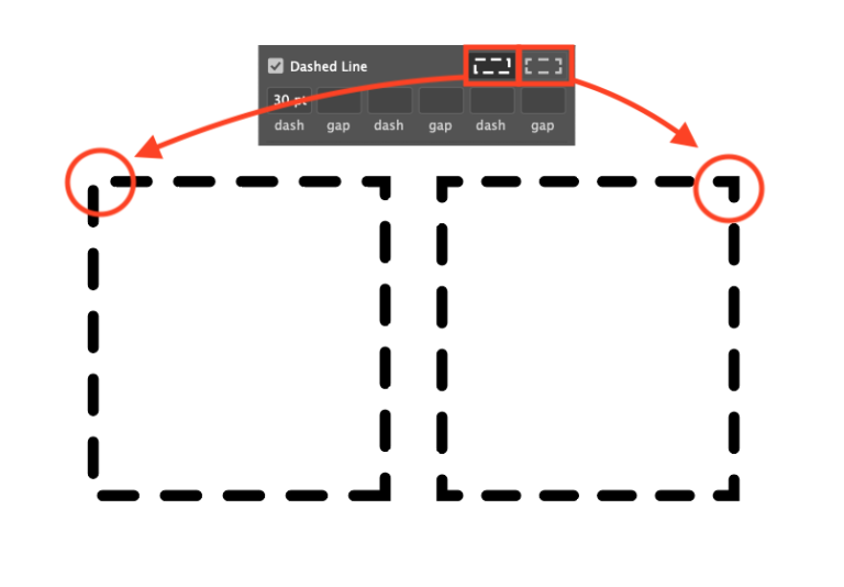 How To Make A Dashed Line In Illustrator Pixel And Bracket