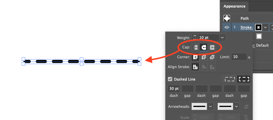 dashed line illustrator download