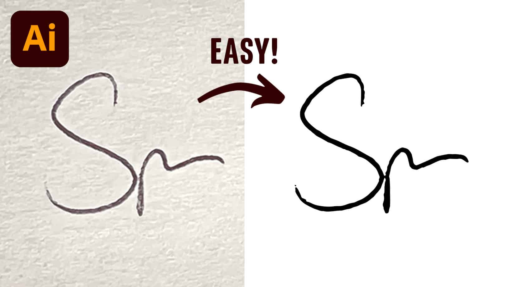 How to Vectorize a Signature in Illustrator